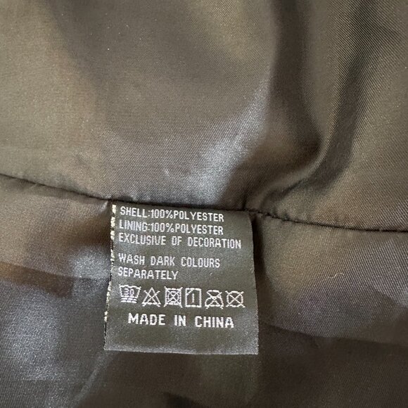 RISISSIDA Women Long Faux Fur Hooded Coat LARGE - Picture 5 of 10